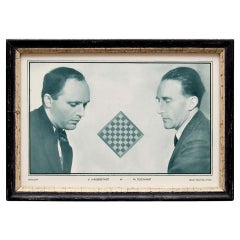 Man Ray Le Monde des Echecs Framed Photographic Print of Marcel Duchamp