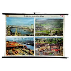 Rollable Picture Photo Vintage Wallchart Life in Great Britain Northern Ireland
