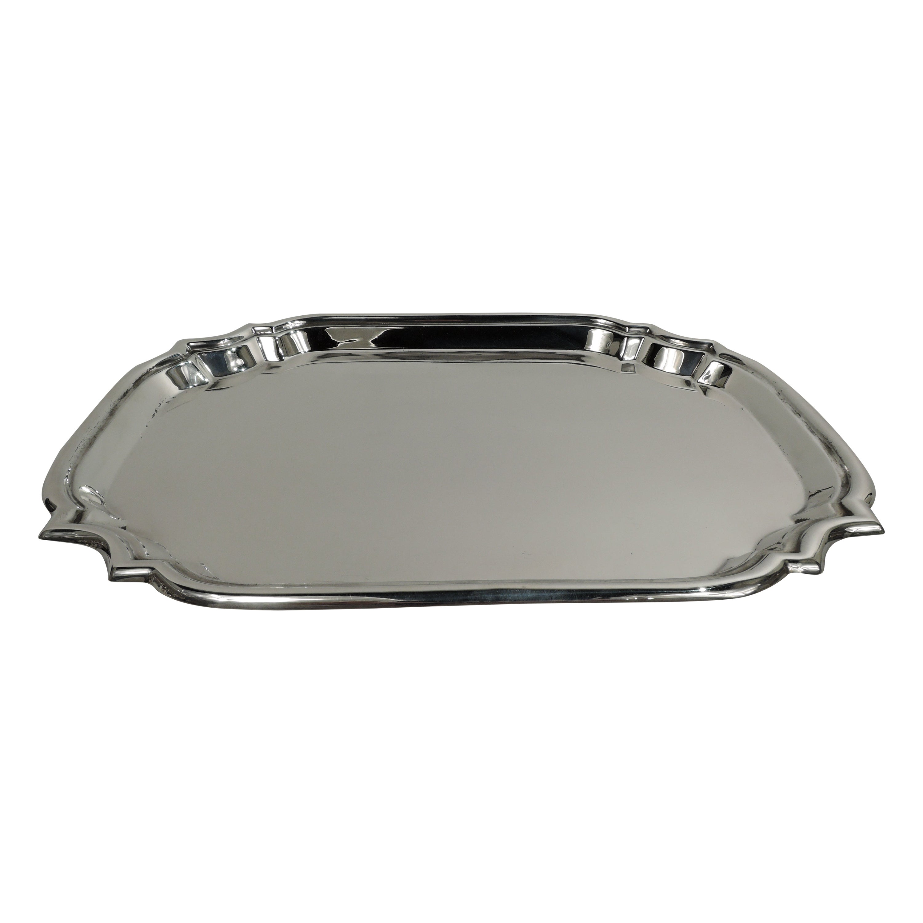 American Modern Georgian Sterling Silver Party Platter by Poole