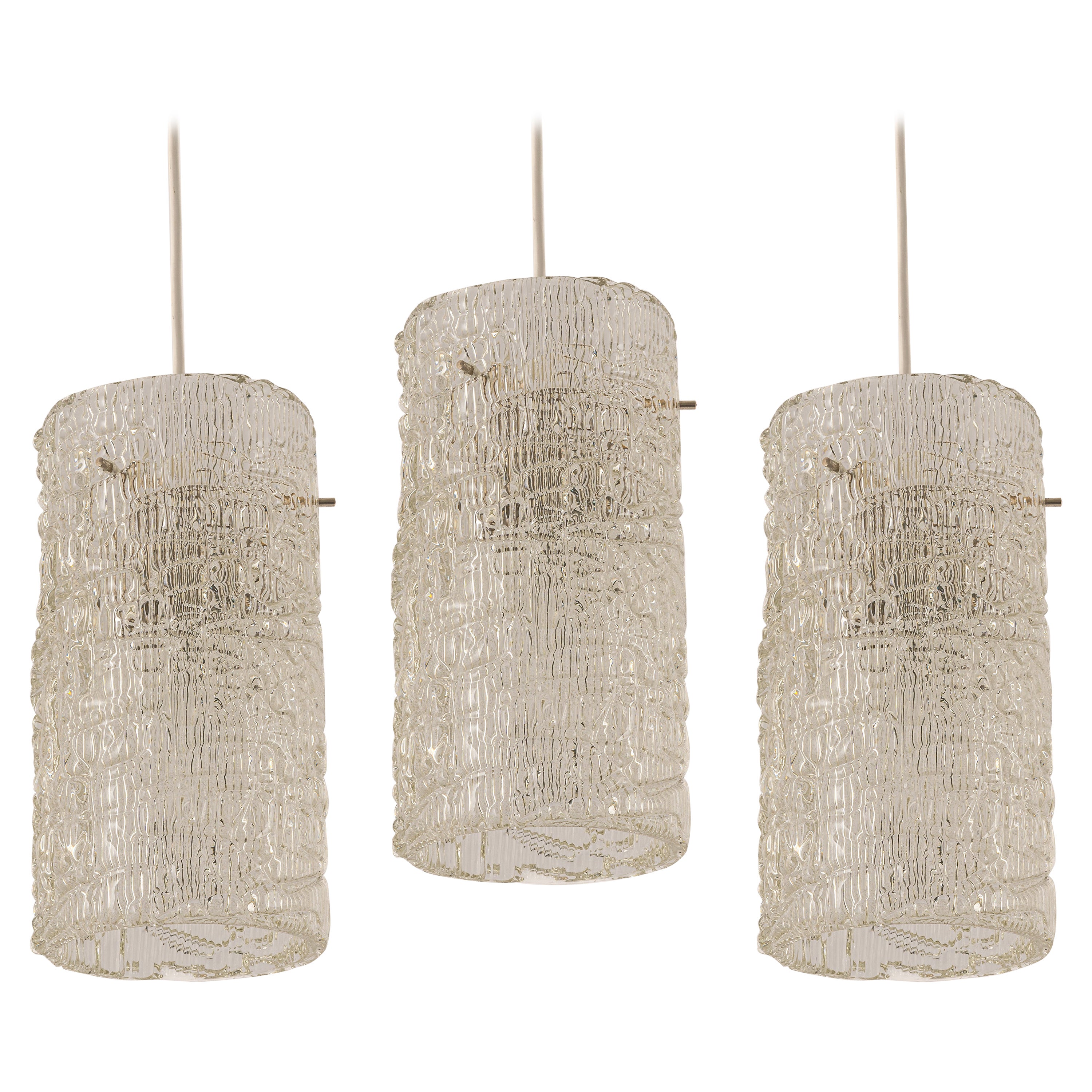 1 of 3 Petite Murano Pendant Lights by Kalmar, 1960s
