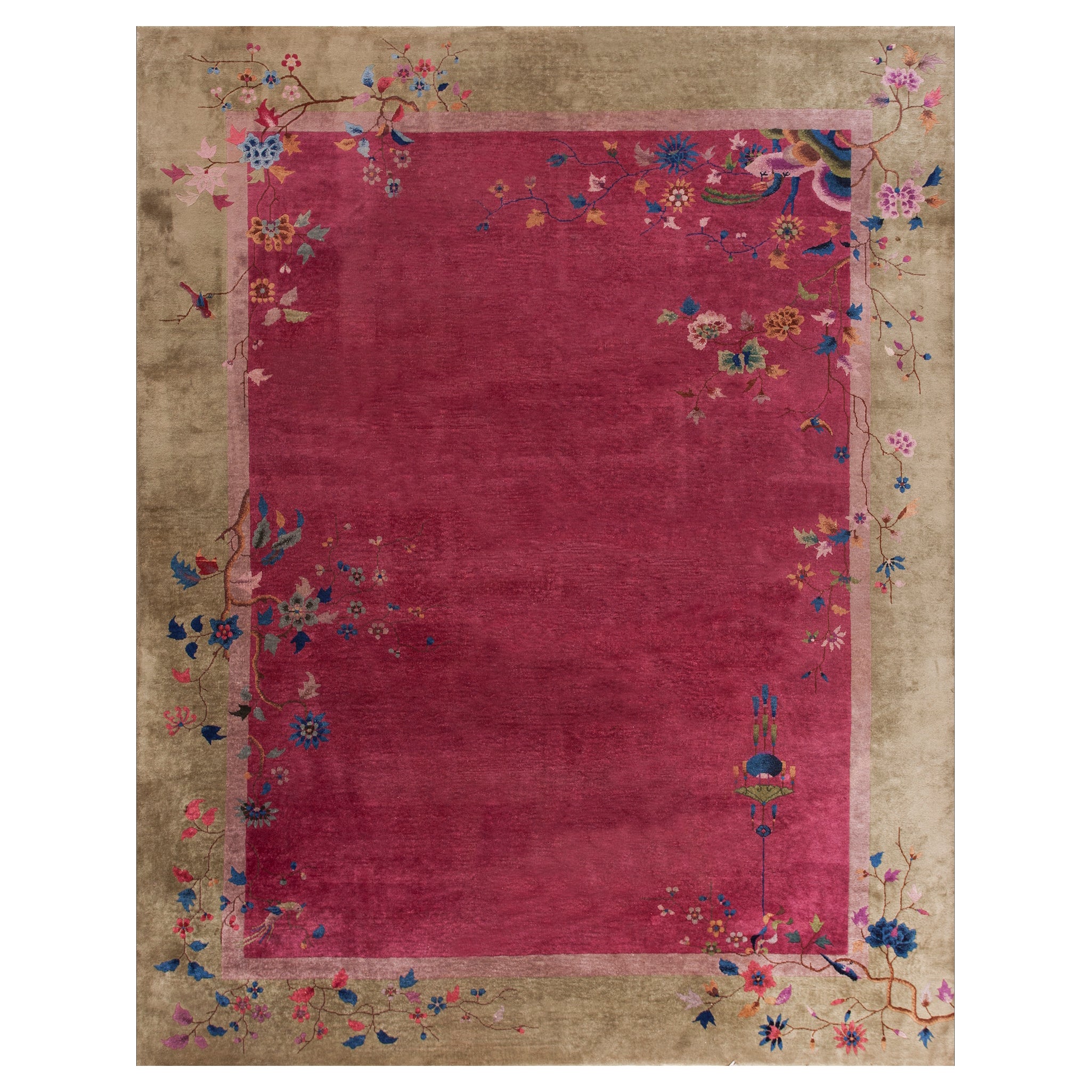 1920s Chinese Art Deco Carpet ( 9' x 11' 6" - 275 x 350 cm )  For Sale