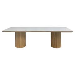 PILAR Rectangular Dining Table / Bleached Maple Wood by INDO-