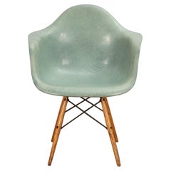 Vintage Eames Seafoam Rope-Edge Zenith Armchair