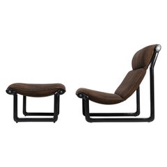 Lounge Chair and Ottoman Bruce Hannah and Andrew Morrison for Knoll Int., 1970s