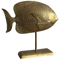 Brass Fish Sculpture by Rosenthall Netter