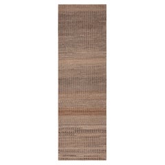 Nazmiyal Collection Earthy Tones Modern Moroccan Rug. 3 ft x 9 ft 8 in 