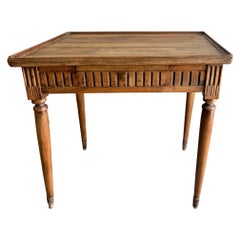 19th Century French Louis XVI Style Walnut Writing Table or Side Table