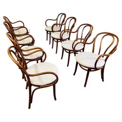 Set of Eight Thonet Arm Chairs