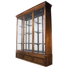 19th Century Large Original Mirrored Victorian Display Cabinet