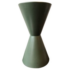 1960s Lagardo Tackett Green Hourglass Planter for Architectural Pottery