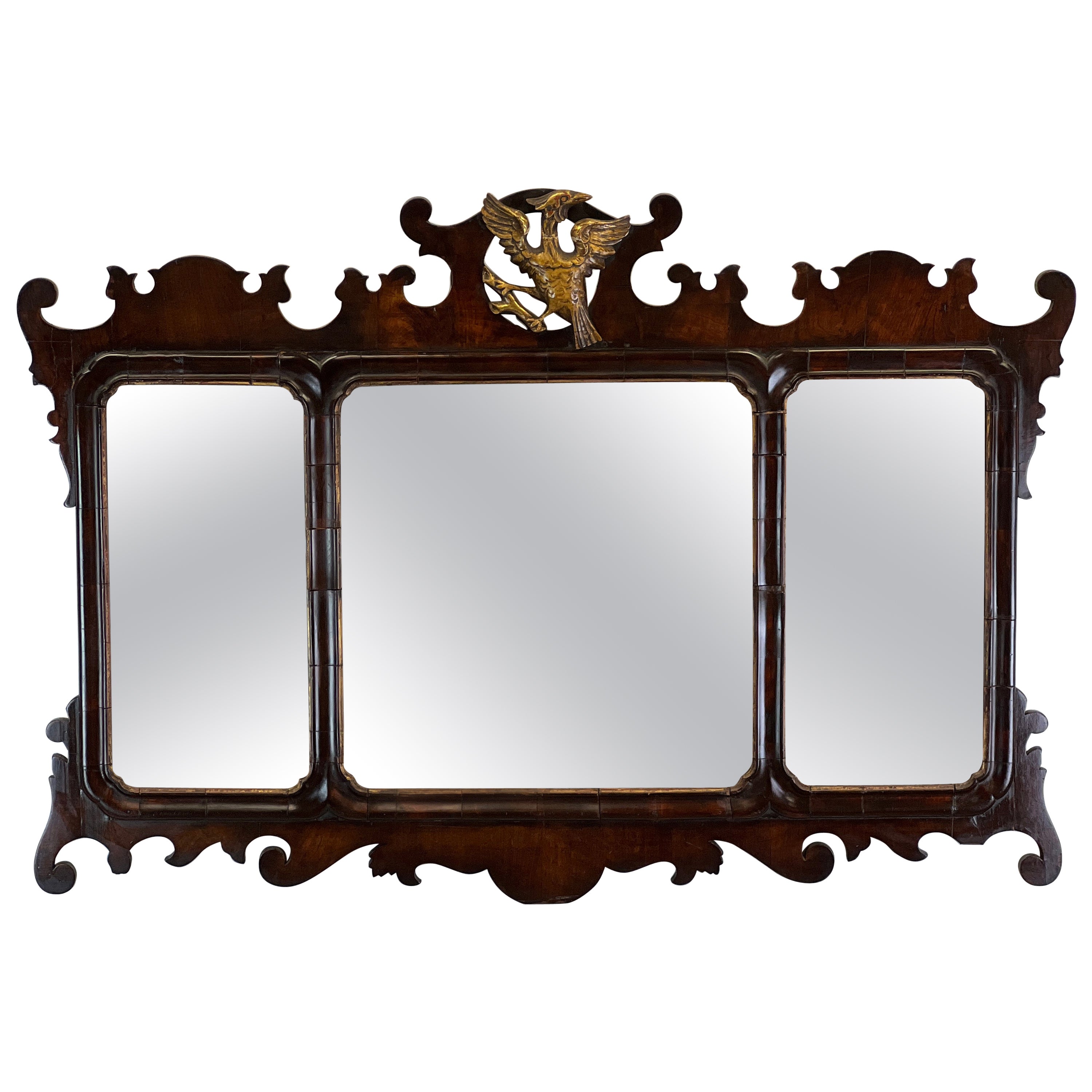 18th Century Chippendale English Mantel Mirror belonging to Lord Hillingdon For Sale