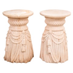 Pair of Tassel Form Stools or Side Tables