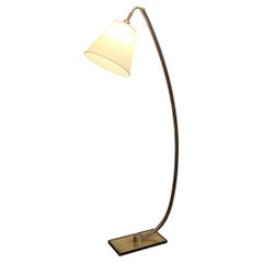Mid-Century Modern Brass Articulating Floor Lamp