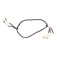 Japanische japanische Tempelschrein Buddhistische Monk Juzu Gebets-Holzperlen Mala Rosary Halskette