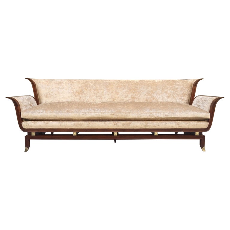 James Mont Style Sculptural Sofa For Sale at 1stDibs