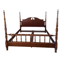 Stanley Furniture's American Craftman Collection Cherry King Size Low Poster Bed
