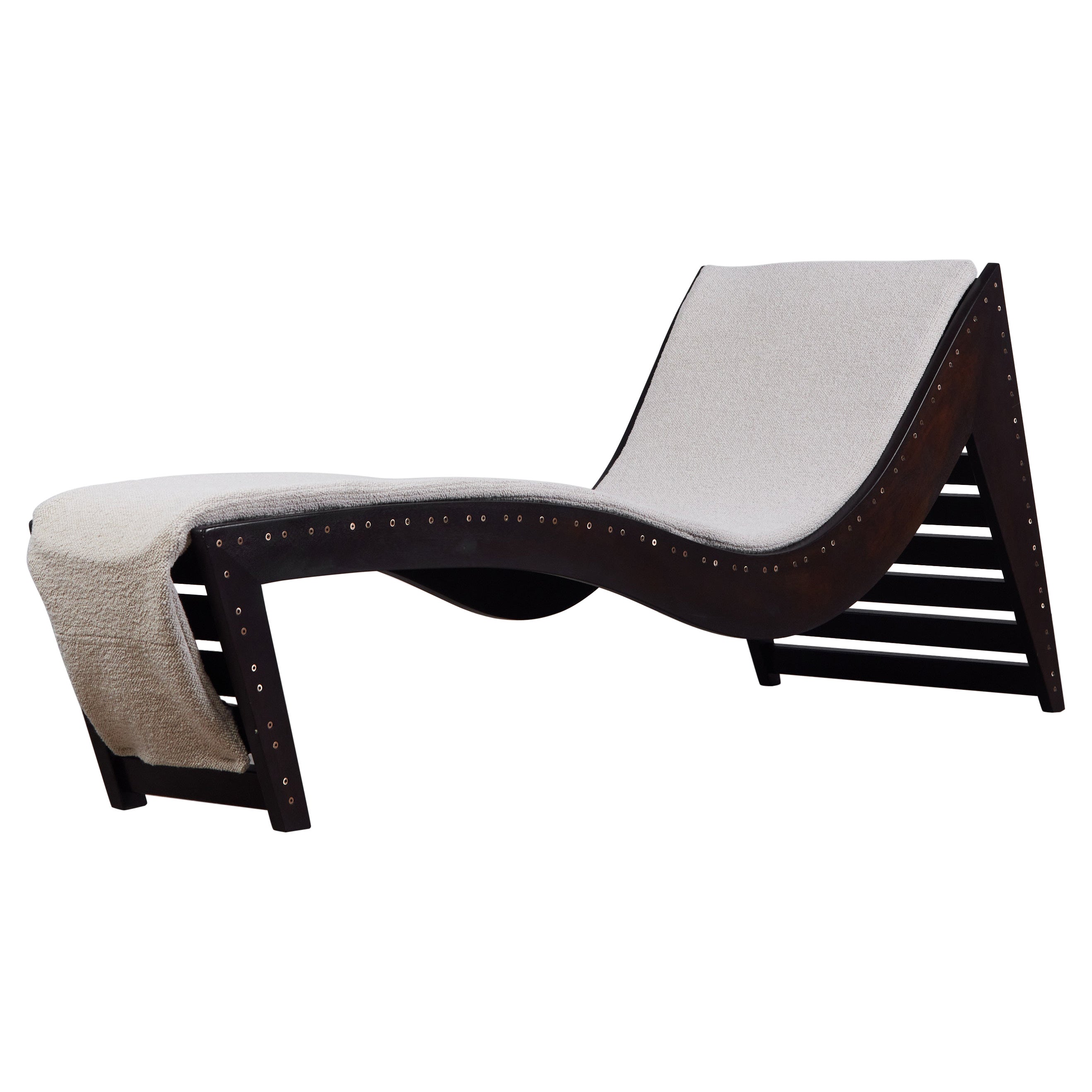 Martin Simpson Boucle Chaise Lounge For Sale
