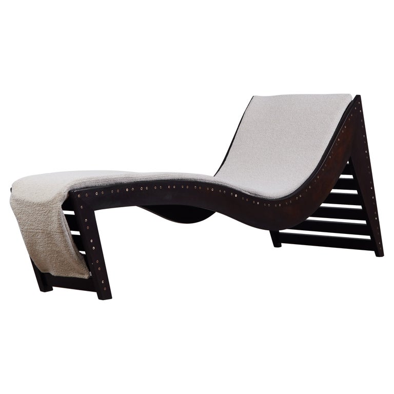 Martin Simpson Boucle Chaise Lounge For Sale at 1stDibs