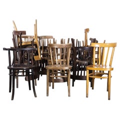 Retro Harlequin Set of Thirty Original Bentwood Chairs, Thirty