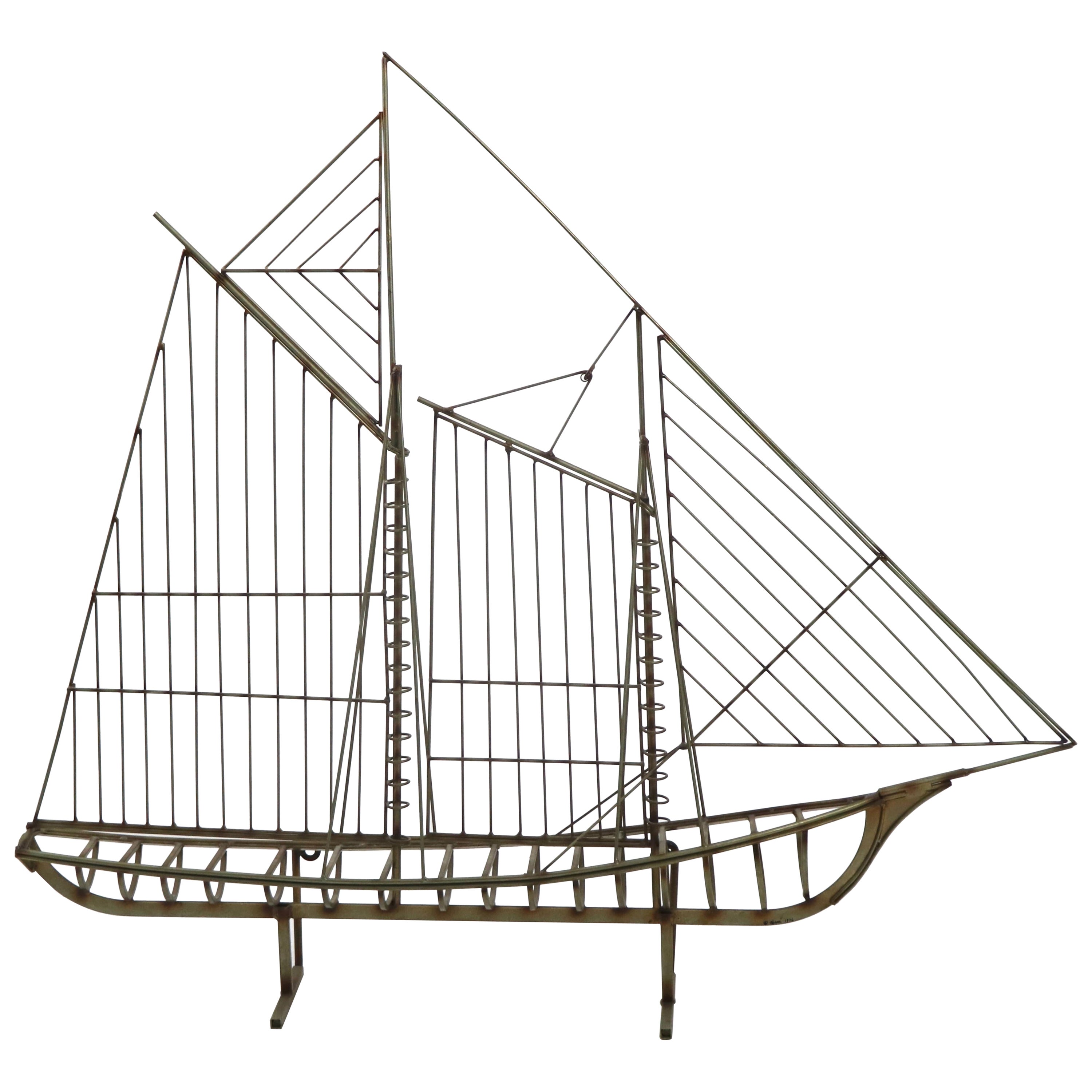 Jere, Segelbootmodell, signiert und datiert 1979