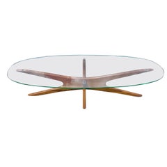 Adrian Pearsall 893-TGO Jacks Oval Cocktail Table