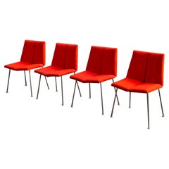 Set of four Pierre Guariche chairs for Huchers Minvielle editions, France