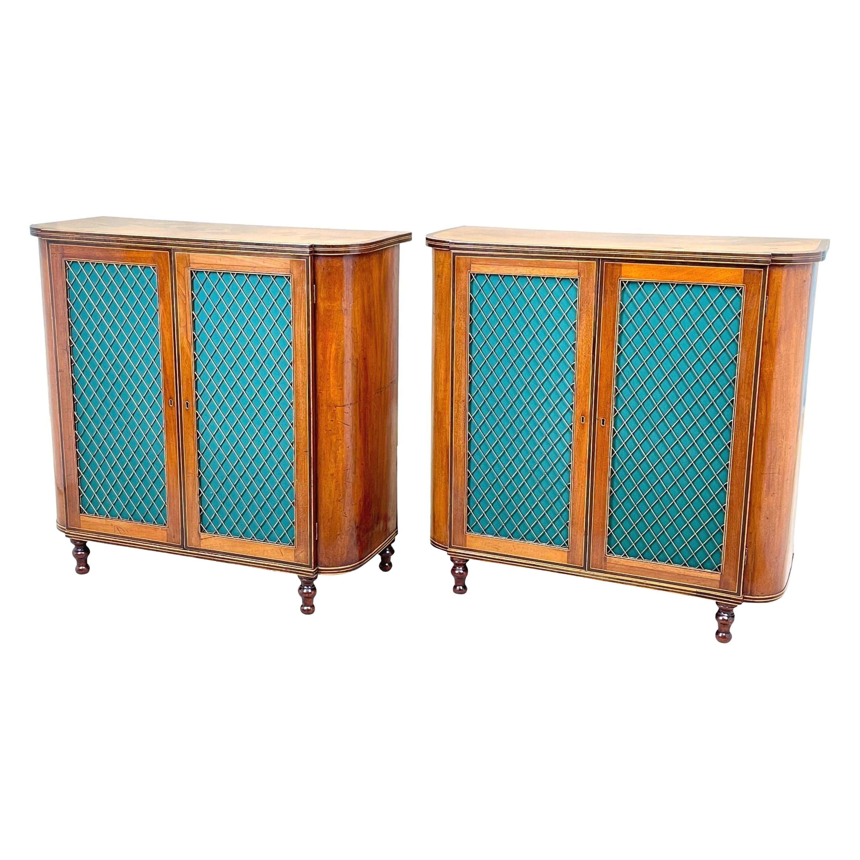 18th Century Georgian Mahogany Pair of Side Cabinets