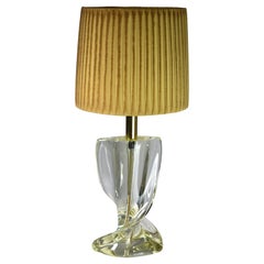1960's French Sculptural Crystal Lamp 