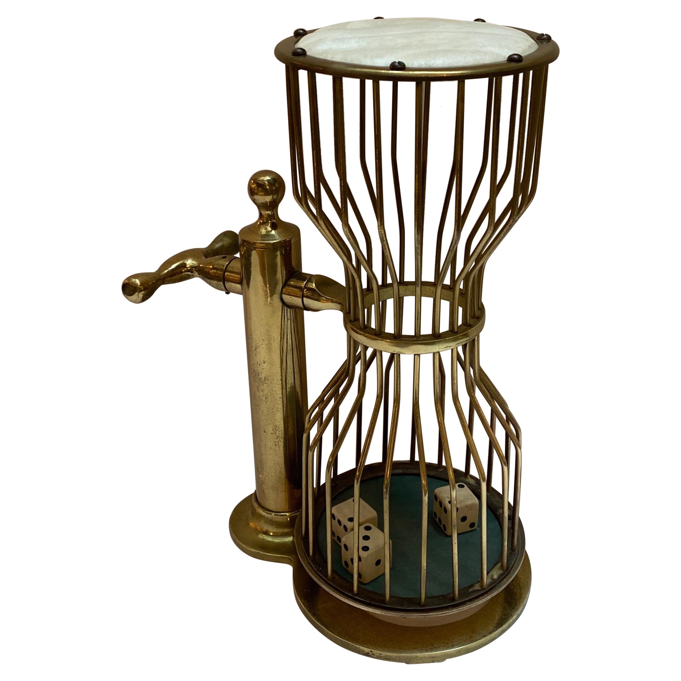 1930s Brass Chuck-A-luck Gaming Instrument