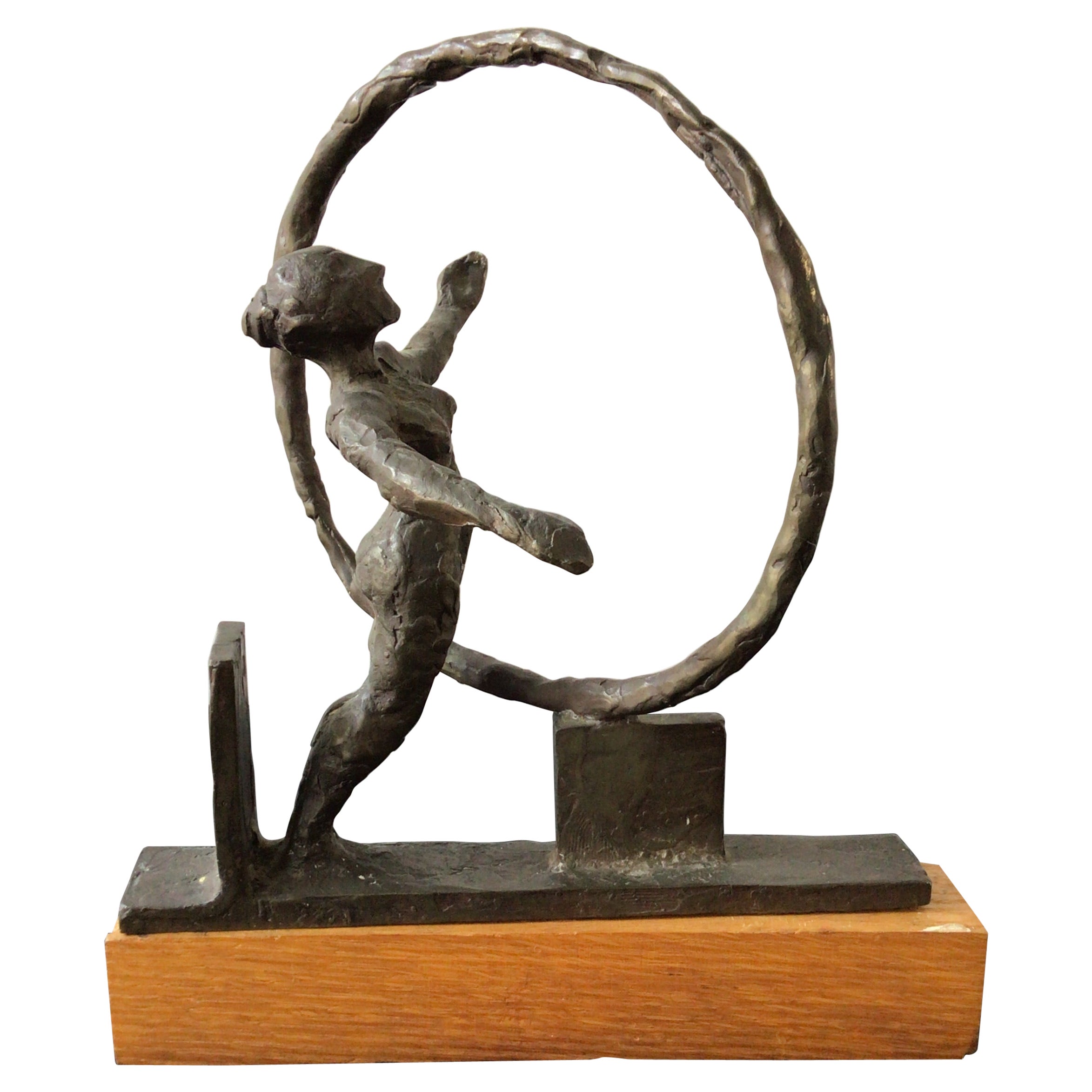 1960s Bronze Sculpture of Nude Woman For Sale