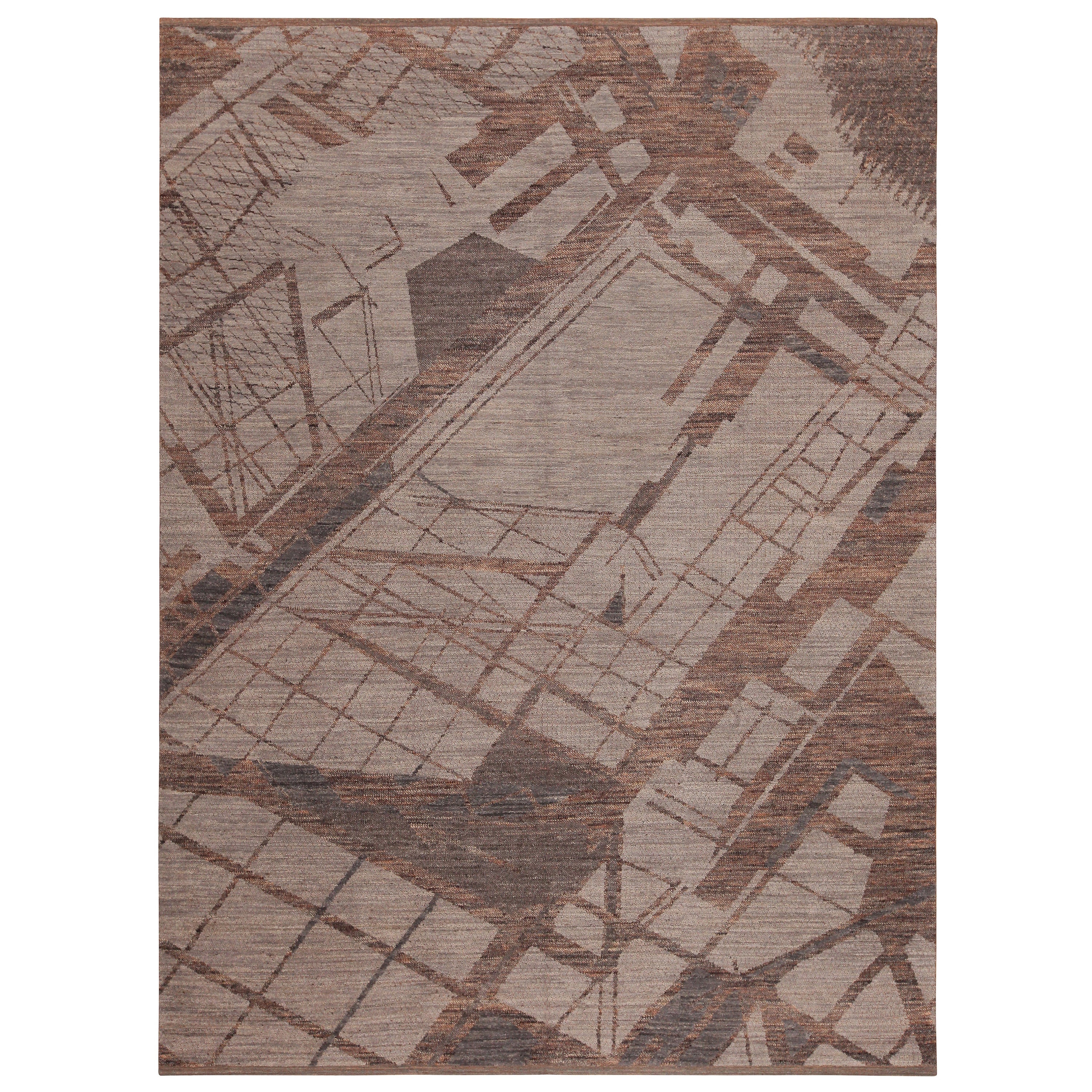 Nazmiyal Collection Modern Transitional Rug. 7 ft 5 in x 10 ft For Sale