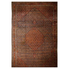 Antique Early 20th Century W. Persian Bijar Carpet ( 14'6" x 26' - 442 x 793 )