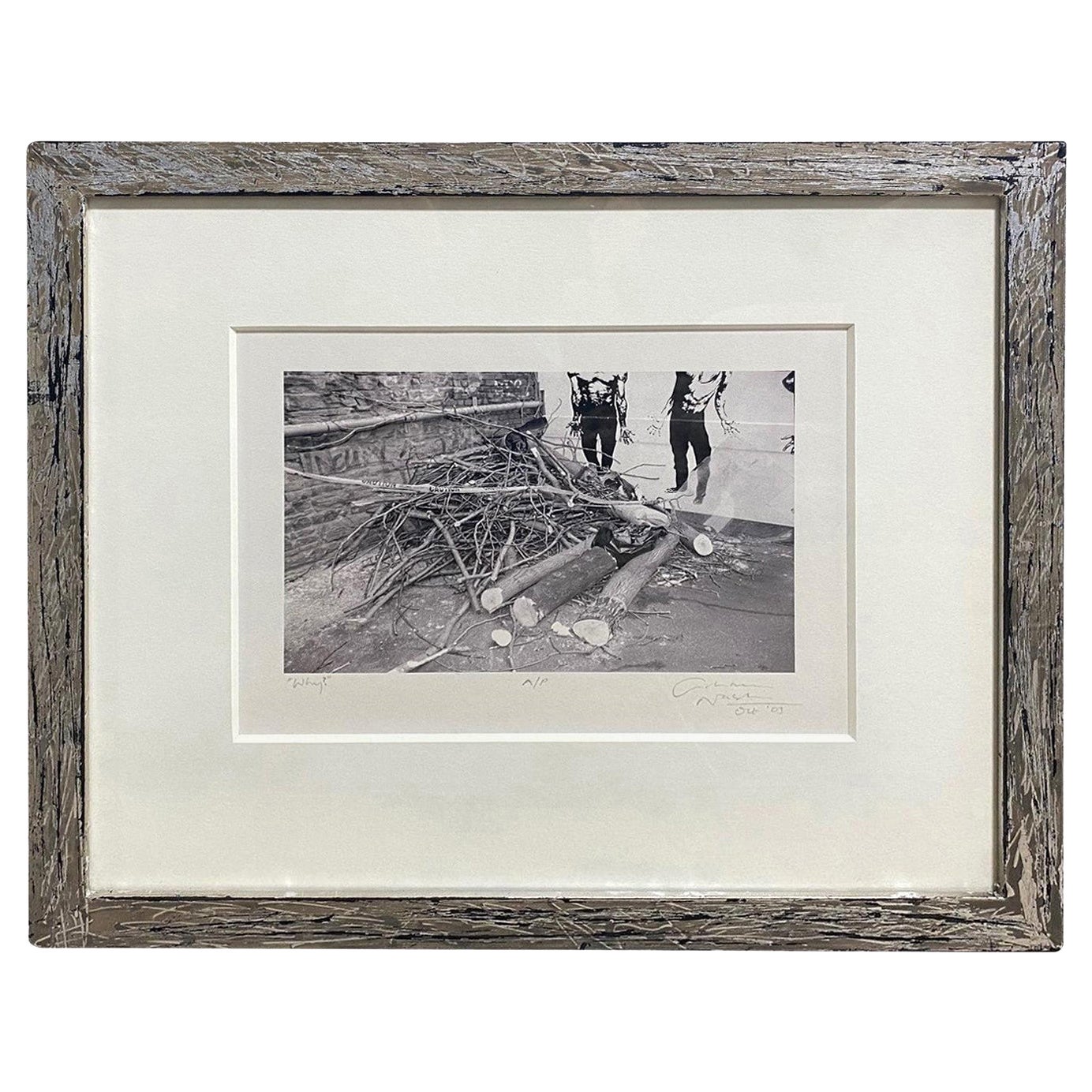 Graham Nash Photographie noir et blanc signée à la gélatine d'argent "Why ?", 2003