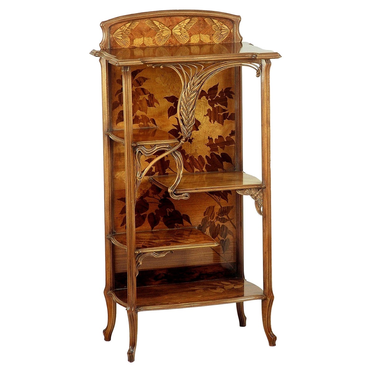 Emile Gallé French Art Nouveau Etagere at 1stDibs