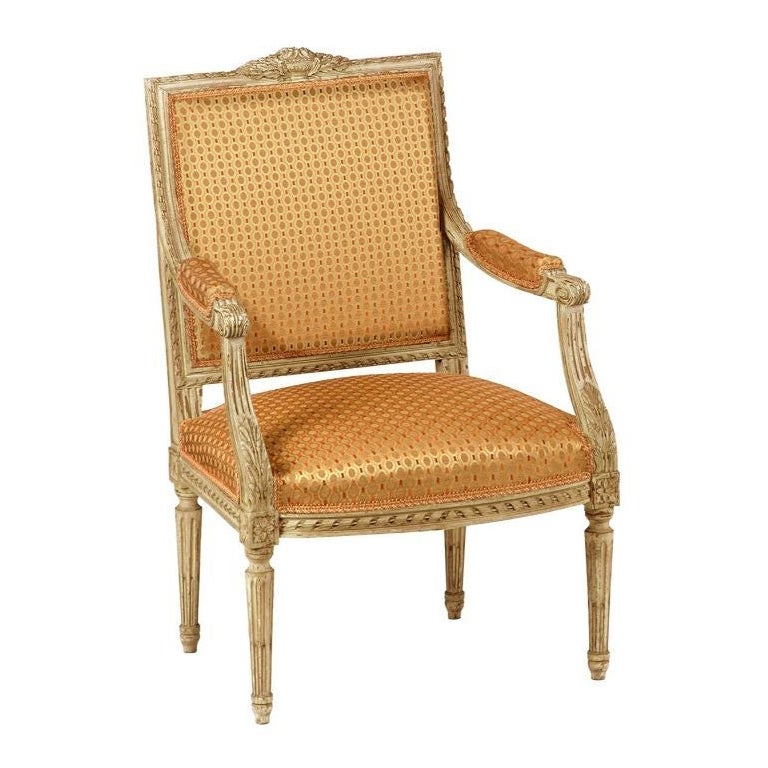Louis XVI Style Lounge Chair at 1stDibs