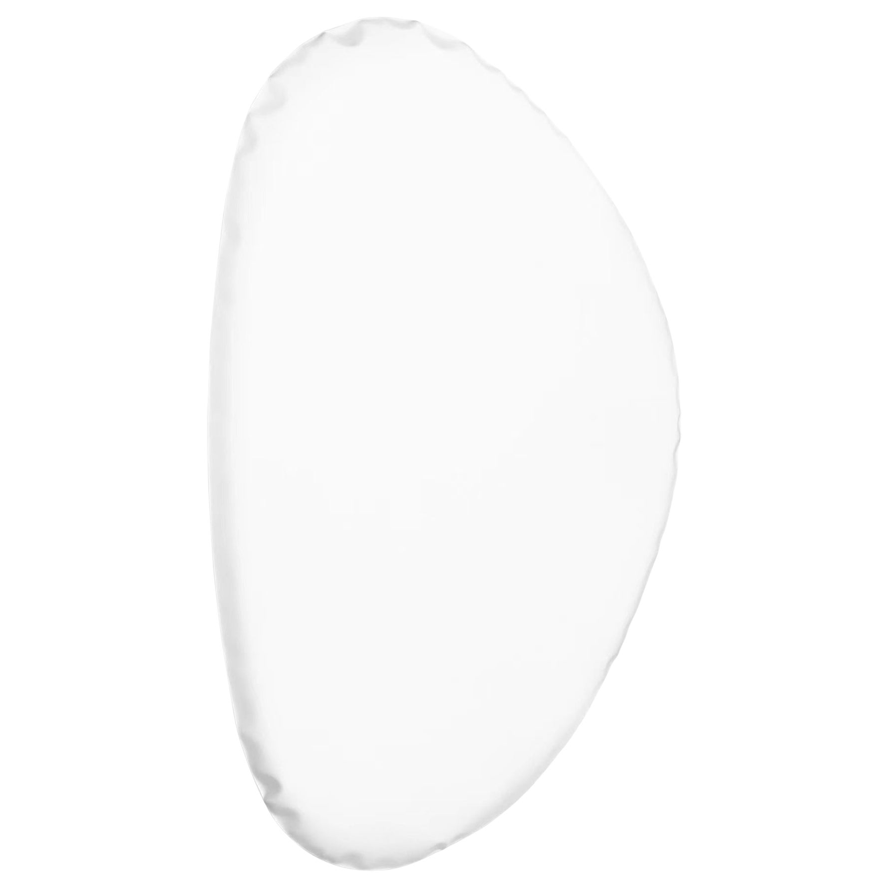 Tafla O4 White Matt Color Steel Wall Mirror by Zieta For Sale