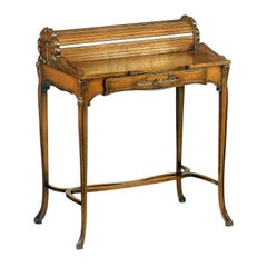 French Art Nouveau-Style Roll-Top Writing Desk