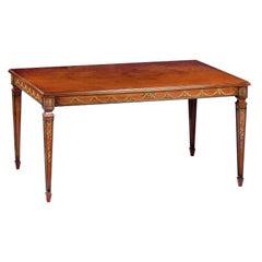 Prince of Wales-Style Rectangular Hand-Painted Dining Table