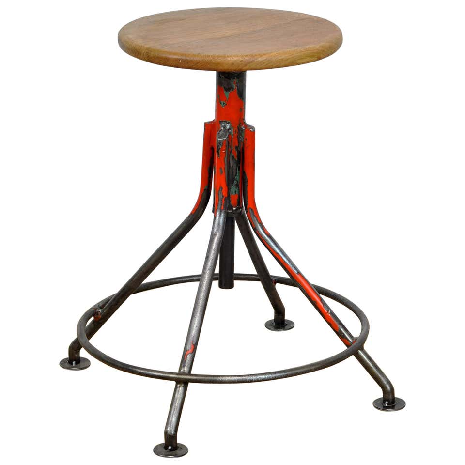 Cal Style Stools 1960's Cal-Style Swivel Stools For Sale at 1stDibs