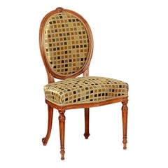 King George III-Style Patterned Polychrome Chair