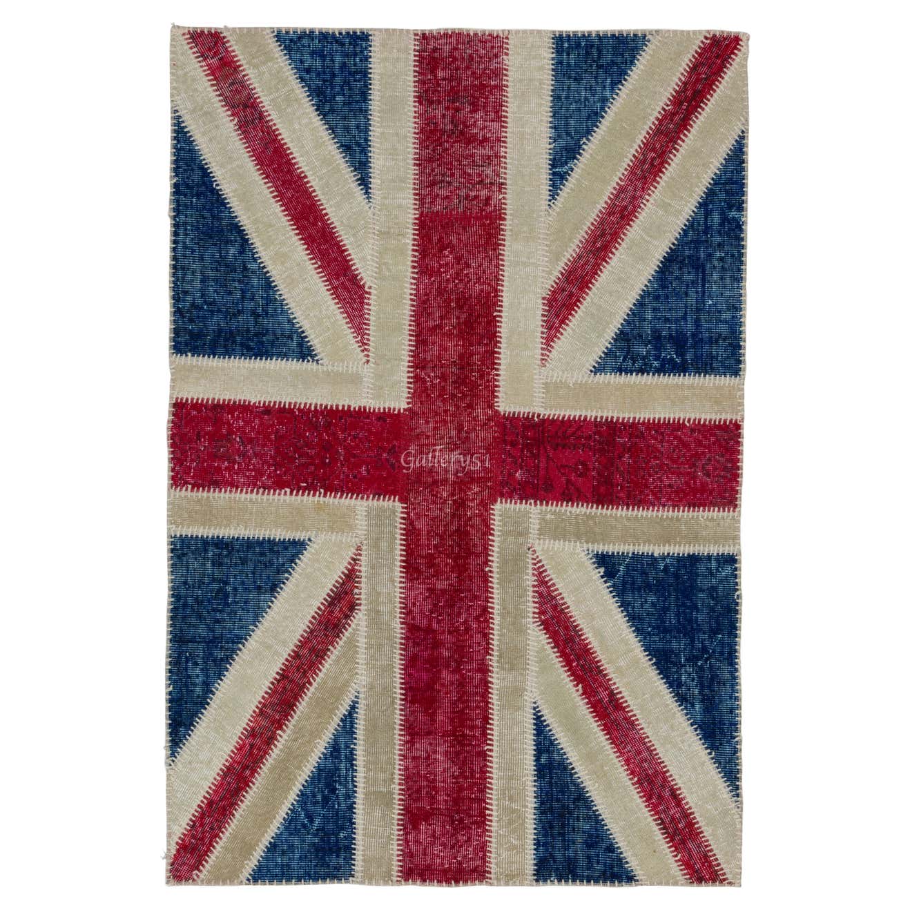 Union Jack British Flag Design Patchwork Rug. Custom Colors and Sizes ...