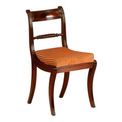 Regency-Style Mahogany Chair 