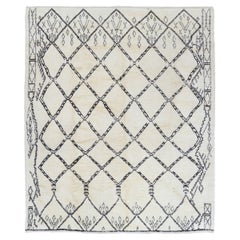 10x14 Ft Contemporary Moroccan Rug, 100% Natural Wool, Custom Options Available