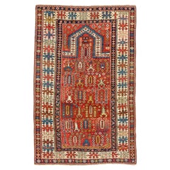 Antique Caucasian Shirvan Prayer Rug