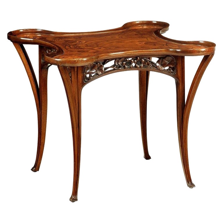 French Art Nouveau-Style Shaped Side Table by Louis Majorelle For Sale at  1stDibs