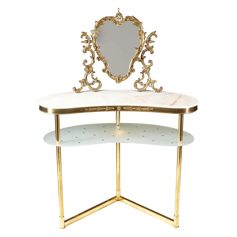 1950s Italian Marble Topped Dressing-Table For Sale