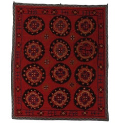 Used Suzani Bed Cover, Silk Embroidery Handmade Uzbek Wall Hanging