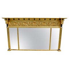 19 Century English Regency Neo Classical Gilt Wood Mirror