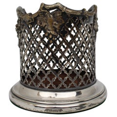 Late Victorian Silver Plated Wine Bottle Coaster