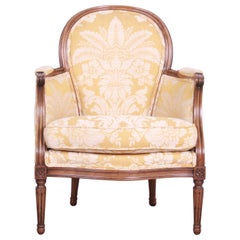 Retro Baker Furniture French Louis XVI Bergère Chair